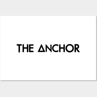 the anchor (black) Posters and Art